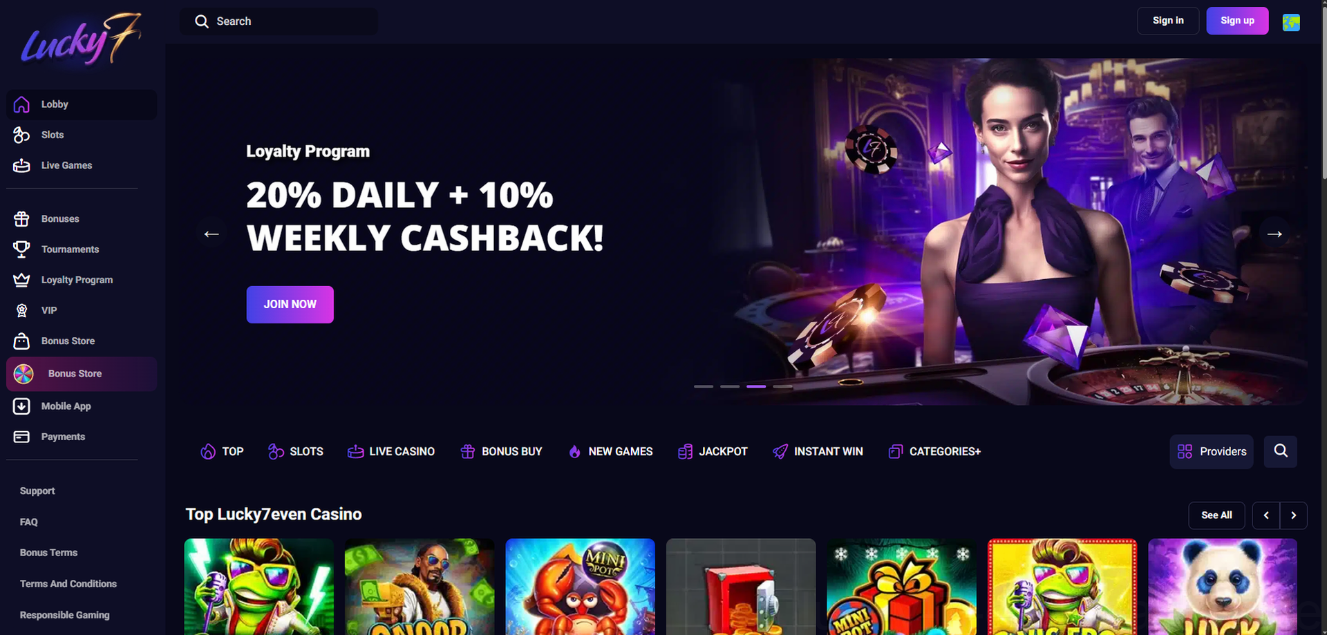 Lucky7even Casino Casino